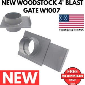 NEW WOODSTOCK 4' BLAST GATE W1007 dust collector vacuum 4 inch wood valve ABS - Picture 1 of 9