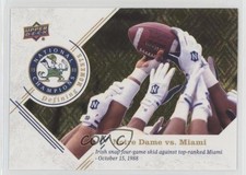 2017 1988 Championship Achievement Notre Dame Fighting Irish Miami Hurricanes vs