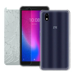 ZTE Blade A3 2020 Transparente Schutzhülle Handyhülle + Hartglas - Bild 1 von 8