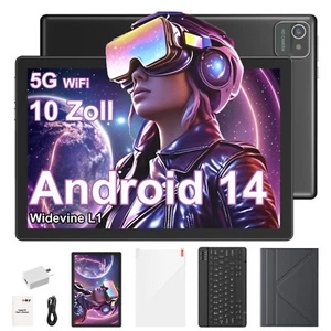 Black-Pad N01 Android 14 Tablet 10 Inch 8GB+64GB/1TB TF 6000mAh Dual Camera GMS - Picture 1 of 18