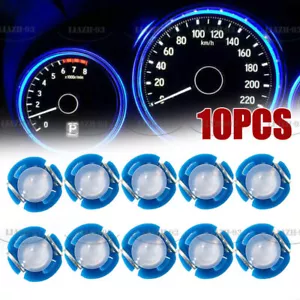 10x T3 Neo Wedge Coche Bombillas LED Grupo Instrumentos Tablero Base Climática Piezas de Luz - Imagen 1 de 12