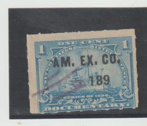 U.S. Scott # R163 - With AM. Ex. Co -Printed Cancelation CXL - Picture 1 of 1