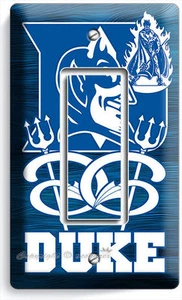 DUKE UNIVERSITY BLUE DEVILS BASKETBALL TEAM EINZELNER GFCI LICHTSCHALTER WANDPLATTE - Bild 1 von 1