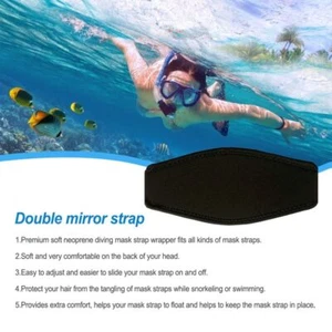 1x Neopren Tauchen Maske Gurt Abdeckung Wassersport Schnorcheln Haarschutz - Bild 1 von 24