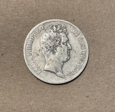 Francia - 1831-D Grande Plata 5 Francos - Inusual Foto 1 de 2