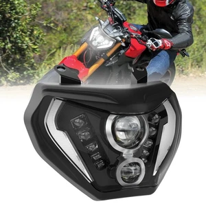 Faro LED DRL Halo Faro para Yamaha MT09 FZ09 2014 2015 2016 MT07 2019 - Imagen 1 de 6