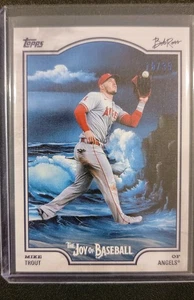 Mike Trout - 2025 Topps x Bob Ross: La gioia del baseball - bianco titanio /35 - Foto 1 di 2