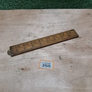 Vintage Rabone Boxwood Folding Ruler 36” Brass Joint Carpenter Measuring (#388) - Picture 1 of 9