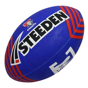 Newcastle Knights NRL Steeden Rugby League Football Size 11 Inches! T5 - Picture 1 of 4