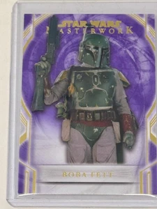 2018 Topps Star Wars Masterwork Purple Boba Fett #16 Serie 27 von 50 - Bild 1 von 3