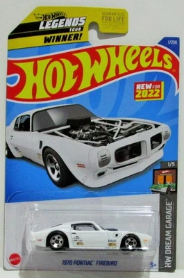 Hot Wheels 2022 22 Basic Series 1970 70 Pontiac Firebird Blanco #1/250 Foto 1 de 4