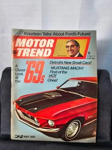 Vtg. Motor Trend magazine August of 1968 with Mustang Mach 1 on the cover - Picture 1 of 9