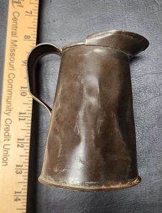 Vintage Tin Metal Pitcher - Picture 1 of 7