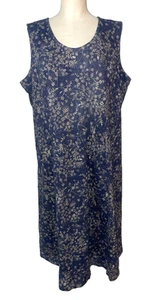Woman Within Women’s Stretch Knit Cotton Tank Midi Dress size 1X Scoop Neck - Picture 1 of 7