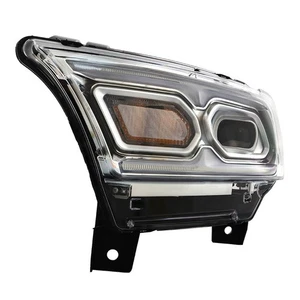 Left Side Headlight LED For 2021 2022 23 Dodge Durango W/ Halogen Signal Chrome - Picture 1 of 9