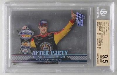 2009 Press Pass VIP After Party Transparent Brad Keselowski BGS 9.5 GEM MINT - Image 1 of 2