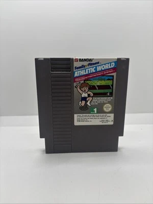Videogioco Athelitic World Nintendo Nes Family Fitness Pal A Bandai - Photo 1/4
