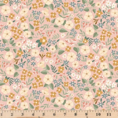 Moonbeam Dreams Moon Garden Blush Fabric MD 23868 Poppie Cotton by Half Yard