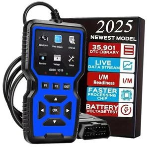 OBD2 Scanner Diagnostic Tool - Check Engine Light Code Reader, Reset Blue - Picture 1 of 7
