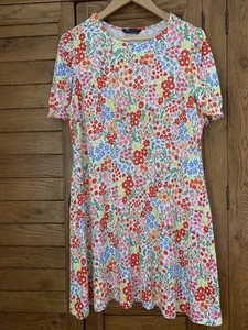 Marks & Spencer Collection Women's Floral Short Petite Summer Dress Size 14/16 - Picture 1 of 7
