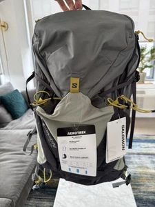 Salomon AEROTREK 20 Hiking Backpack with Suspended Back LC2467100 Grey/MS/Men's - Picture 1 of 9