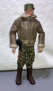Vintage 1964 GI Joe Figur mit Frontstich Taschen Camouflage Tank Commander Jacke Lot - Bild 1 von 24