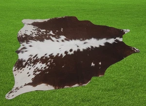 100% New Cowhide Rugs Area Cow Skin Leather (42" x 44") Cow hide SA-3762 - Picture 1 of 3