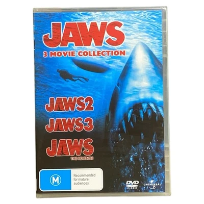 Jaws 3 Movie Collection DVD Jaws 2 Jaws 3 The Revenge Classics R4 New Sealed - Image 1 of 4