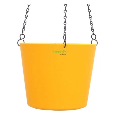 Kunststoff Blumenampel Florenz gelb happy nature - Bild 1 von 4