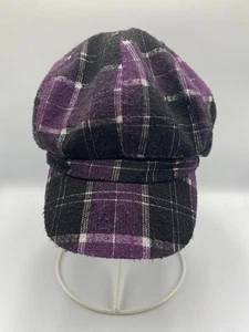 Cappello berretto donna Cabbie Newsboy a quadri - Foto 1 di 5