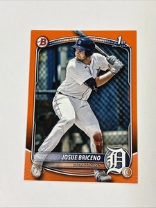 Bowman Josue Briceno 1st Bowman Orange 2025/25 Detroit Tigers #BP-13 - Imagen 1 de 2