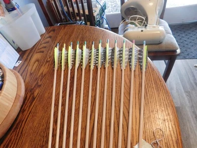 One Dozen Vintage NOS Matching Cedar Arrows - Image 1 of 4
