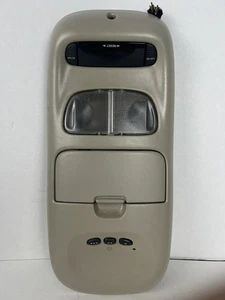 1999-2004 OEM Dodge Dakota Durango Overhead Console Storage Map Dome Lights Tan - Foto 1 di 18