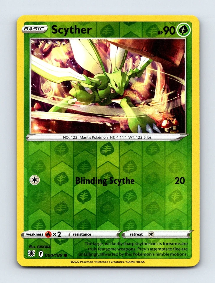 Scyther Reverse Holo SWSH10: Astral Radiance 004/189 NM/NP - Image 1 of 2