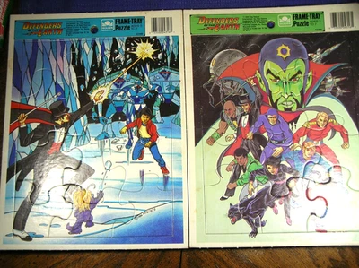 2 Defenders of Earth  Frame Tray Puzzles  1989 Golden 12 pc. U.S.A.   See - Image 1 of 4