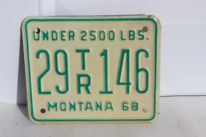 1968 MONTANA targa rimorchio # 29-146 NOS Rosebud County Forsyth - Foto 1 di 2