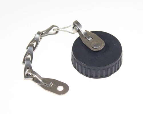 2x MS25043-18DA Circular Mil Spec Cap & Chain Receptacle Cover Size 18 Connector - Image 1 of 1