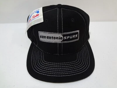 Vintage NBA San Antonio Spurs Spellout Snapback Hat 90s Twins Enterprise NEW NWT - Image 1 of 4