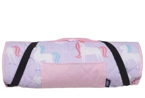 Wildkin oliv Kinder Nickerchen Matte für Kinderbett mit wiederverwendbarem Kissen - lila/rosa Einhörner Neu mit Etikett - Bild 1 von 9