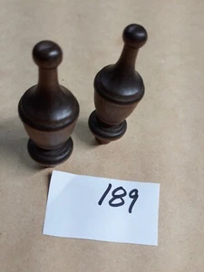 Lote de 2 remates de madera NOS #189 - Imagen 1 de 3