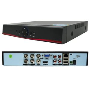 DVR 4 CANALI IBRIDO AHD TVI CVI VIDEOSORVEGLIANZA 5 MPX LAN HDMI AUDIO VIDEO - Afbeelding 1 van 7