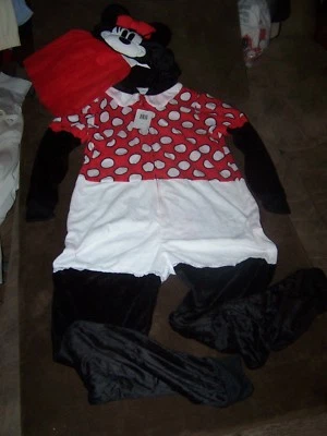 NUEVO CON ETIQUETAS Disney Licencia MINNIE MOUSE Adulto 1 Pieza Sudadera con Capucha PJs Talla M y TuTu Precio de venta sugerido por el fabricante $70 Foto 1 de 4