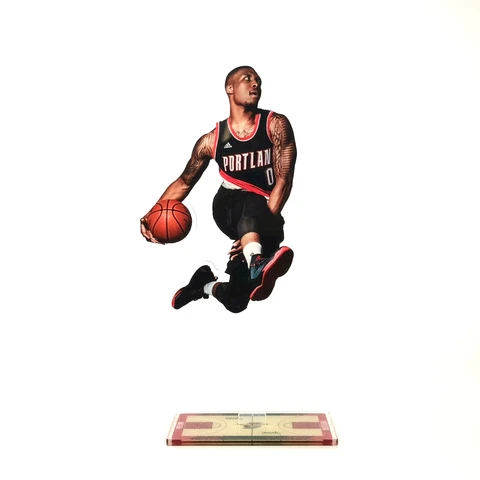 Damian Lillard Figure - #0 of Portland Trail Blazers Dunking Figurine Ornament Cover