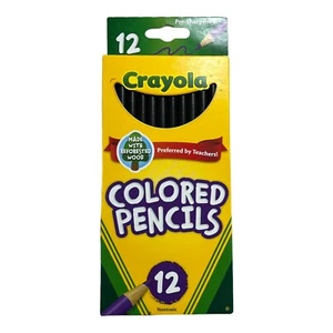 Crayola matite colorate 12 pezzi nero - Foto 1 di 7