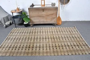 Antique Rug, Vintage Rugs, Art Rug, 4.2x7.7 ft Area Rug, Floor Rug, Turkish Rug - Picture 1 of 6
