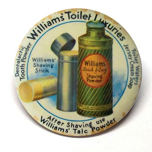 Williams Shaving Powder Advertising Pocket Mirror Retro Style - Picture 1 of 2