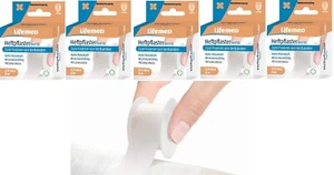 5 x Fixierpflaster 2,5 cm x 5 m Rollenpflaster weiss Heftpflaster MHD 10 - 2027 - Bild 1 von 4