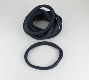 Juego Negro de 10 XL Soportes Cola de Caballo Elástico Sin Metal X Grande GRANDE  - Imagen 1 de 4