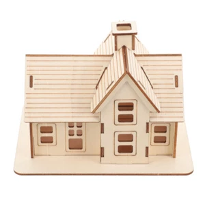 Wooden Model Cottage Robotics Kit for Adults Mini Greenhouse Dollhouse - Picture 1 of 12