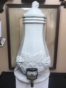 Samovar vintage. Fine China da Red Cliff Ironstone. Con rubinetto in ottone! Base mancante - Foto 1 di 12